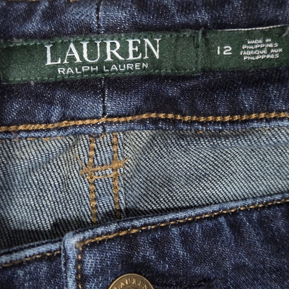 Ralph Lauren Dark Denim Skinny Jeans - Picture 2 of 4